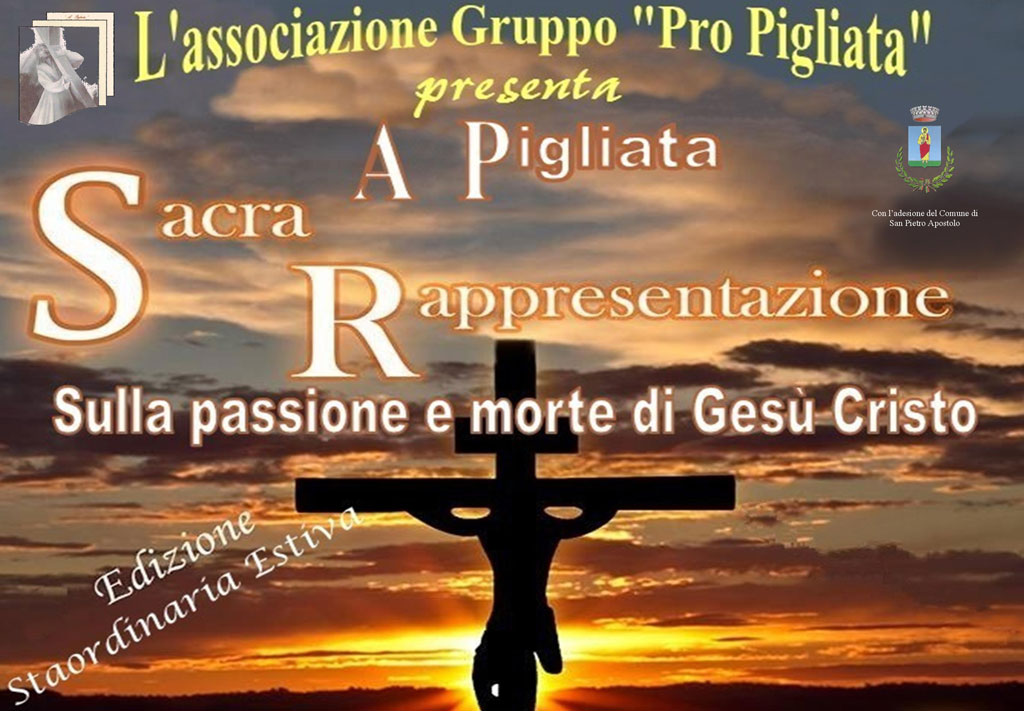 San Pietro Apostolo rivive la tradizionale rappresentazione sacra "A Pigliata" l'8 agosto