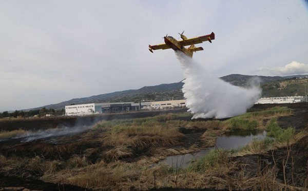 Protezione Civile, definitivamente spento incendio ex Legnochimica a Rende