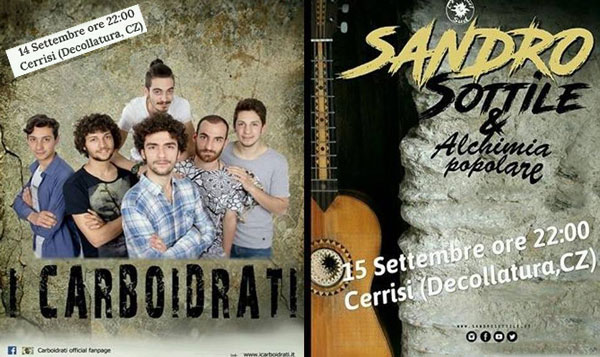 Festa Patronale Madonna Addolorata a Cerrisi: il 14 e 15 settembre concerto dei Carboidrati e Sandro Sottile