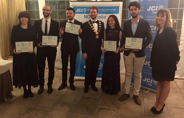 Premio JCI TOYP: cinque giovani talenti "Made in Italy", tra loro il calabrese Stefano Caccavari