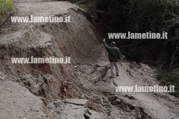 Lamezia: Ancora isolati cinque nuclei familiari in località Madonna della Spina