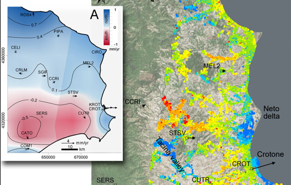 Nuovi indizi sulla mega frana di Crotone, indagini Ogs e Cnr