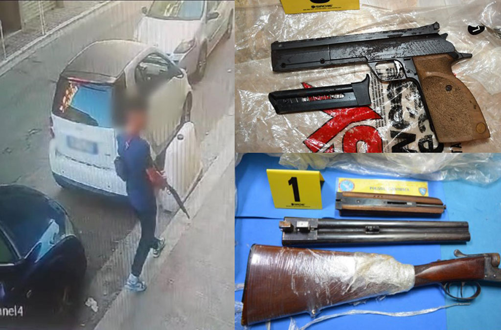 In pieno centro con un fucile a canne mozze: due fermi della polizia a Reggio Calabria