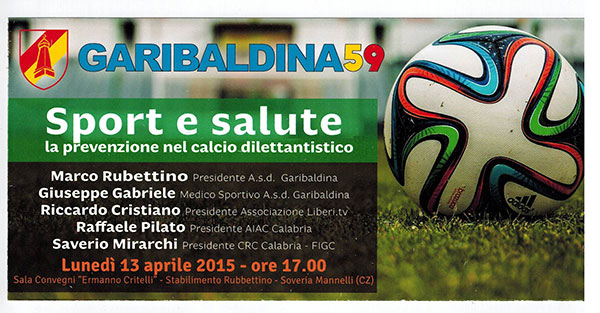 Sport e salute, convegno su prevenzione nel calcio dilettantistico a Soveria Mannelli