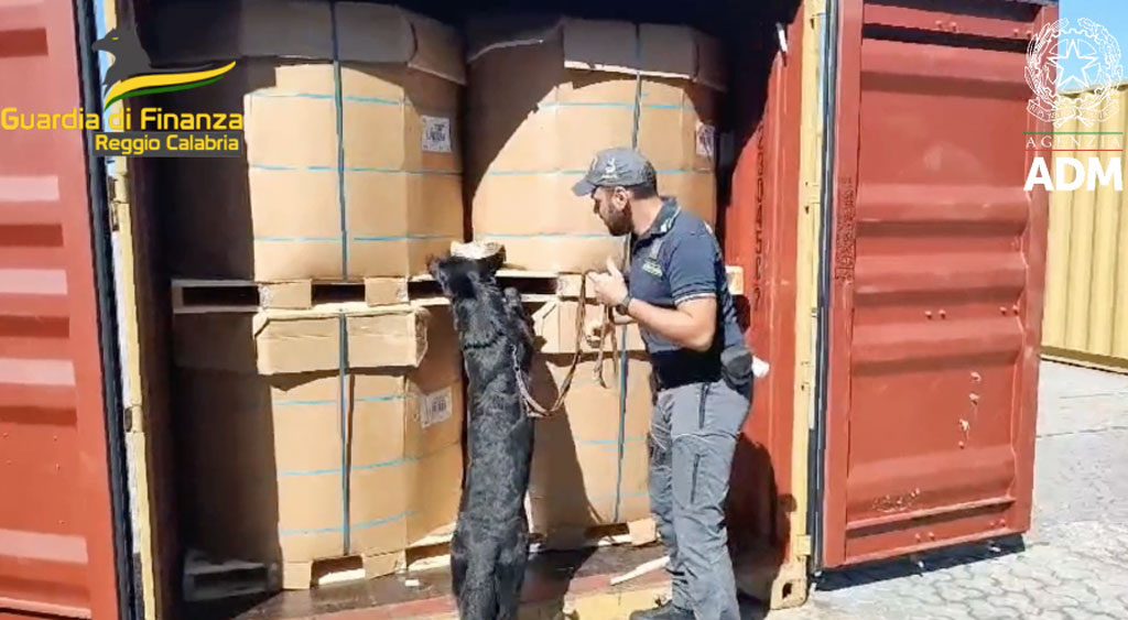 Sequestrati al porto di Gioia Tauro 280 kg di cocaina