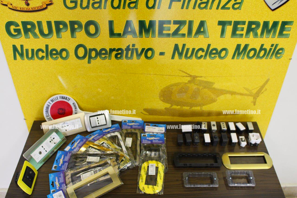 Lamezia, operazione “Corto Circuito”: commercializzavano materiale elettrico contraffatto, sequestri e denunce