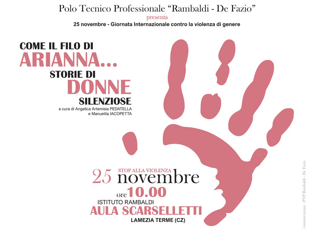 Lamezia, la voce delle donne silenziose, la storia di Loredana Scalone all’istituto Rambaldi-De Fazio il 25 novembre