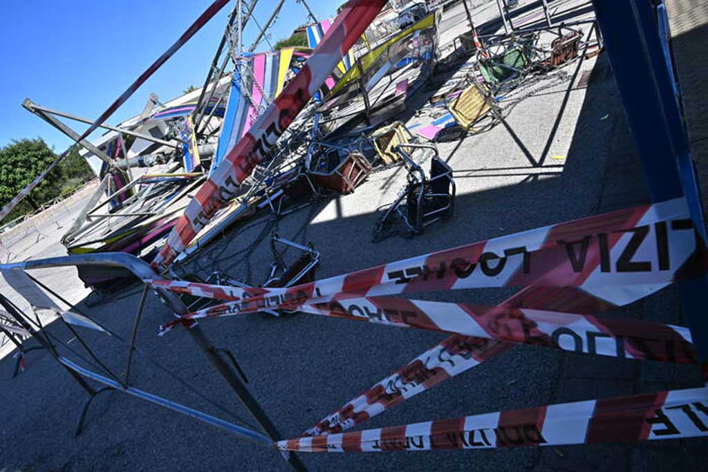 Operaio colpito da vagone di una giostra a Gioiosa Ionica, è grave