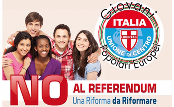 Incontro giovani Udc per il no al referendum il 17 ottobre
