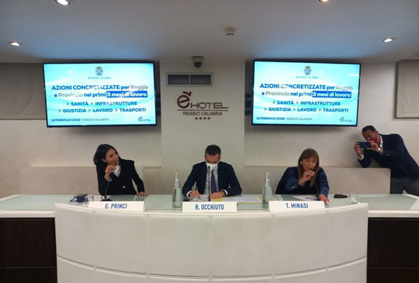 Regione, illustrati interventi della Giunta per la città metropolitana di Reggio