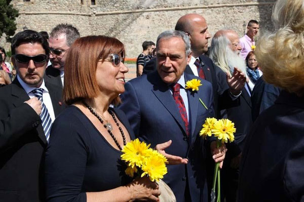 Presidente del Senato Grasso a Gerbera Gialla, "Ora battaglia trasparenza"