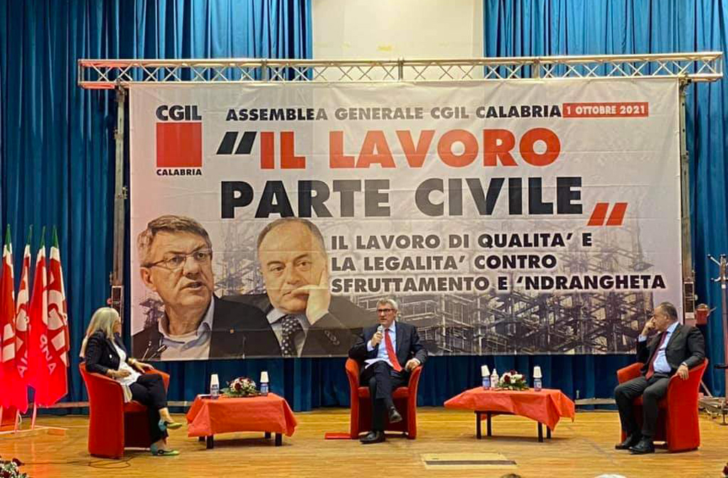 Incontro con Landini e Gratteri alla Fondazione Terina: "Lavoro di qualità e legalità contro sfruttamento e 'ndrangheta"