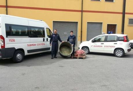 Calabria: Sequestrate reti da pesca illegali a Zambrone