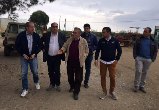 Intimidazione azienda agricola: visita Laratta e Guccione 