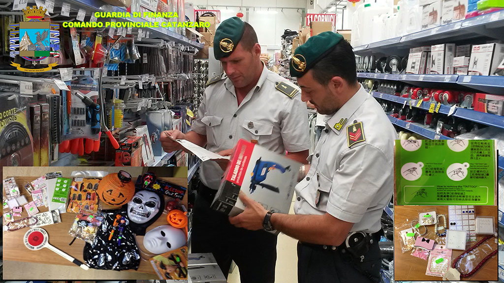 Lamezia: prodotti per Halloween, sequestrati oltre 45 mila articoli insicuri