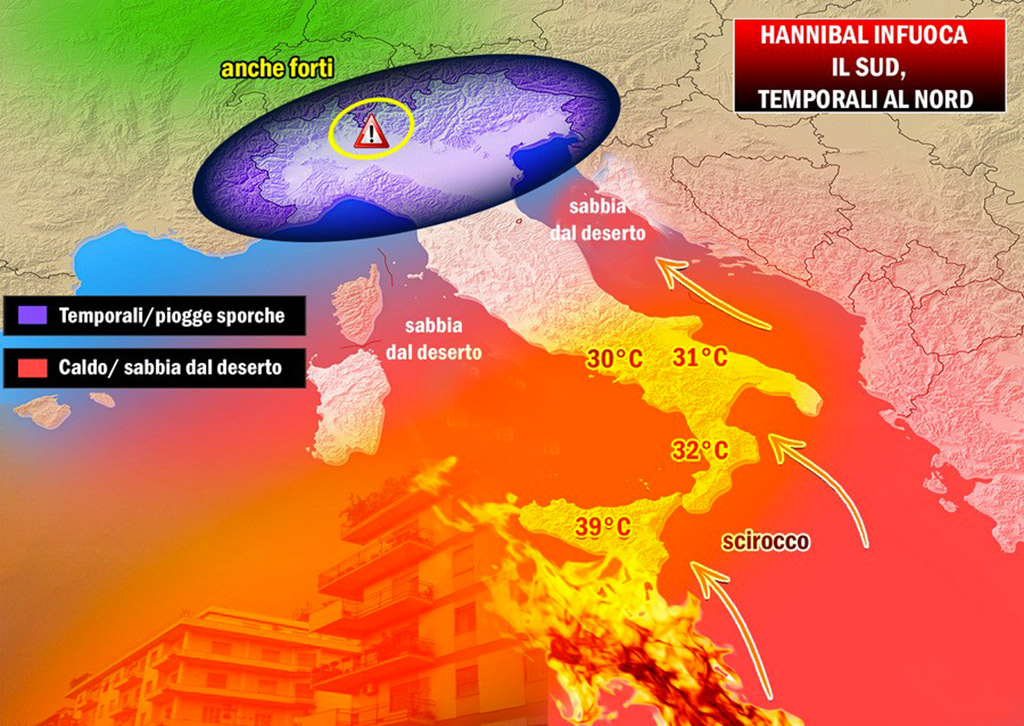 Arriva "Hannibal": caldo torrido e temperature oltre i 30° in Calabria