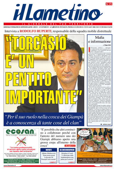 Lamezia, Ruperti: Torcasio è un pentito importante