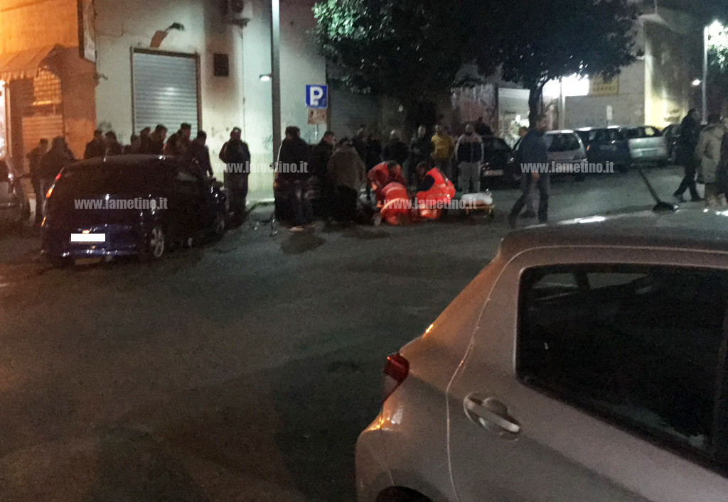 Lamezia, incidente su via XX settembre, un ferito