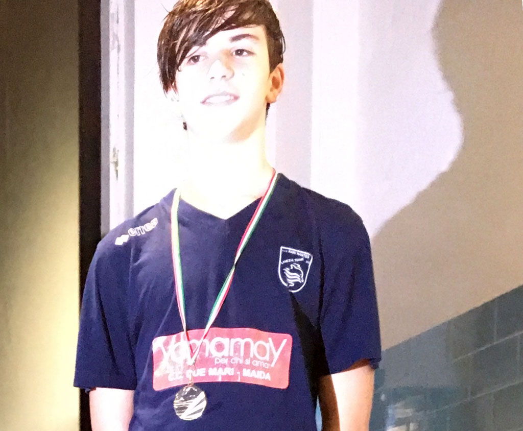 Matteo Torchia della Rari Nantes Lamezia ottiene due pass per i campionati italiani