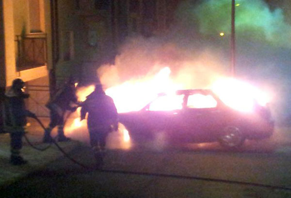 Incendiata auto presidente consorzio Valle Crati a Cosenza 