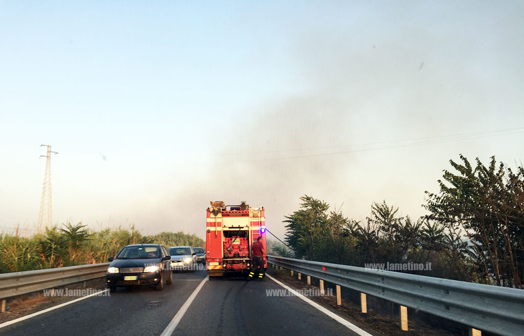Calabria tra regioni più colpite dalle fiamme, incendio anche su SS 18 a Gizzeria