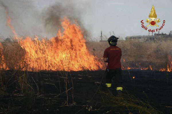 Calabria: Brucia sterpaglie provocando incendio, denunciato pensionato 