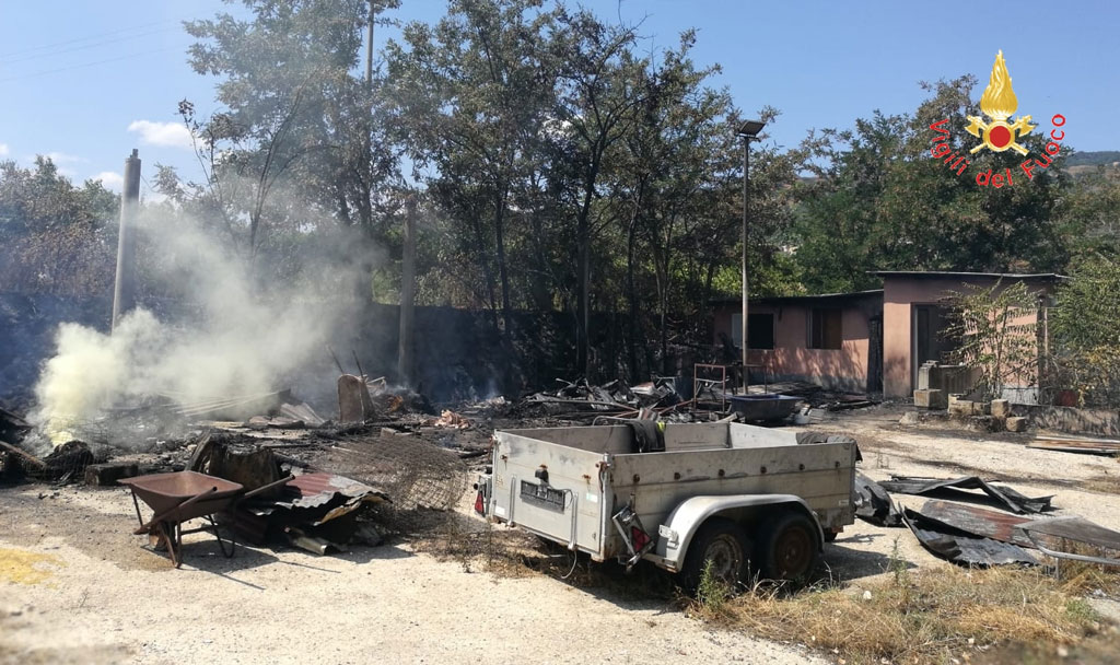 Incendio distrugge arbusti e macchia mediterranea a Montepaone