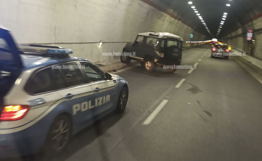 Incidente nella galleria del Sansinato sulla Ss 280, lunghe code in direzione Catanzaro