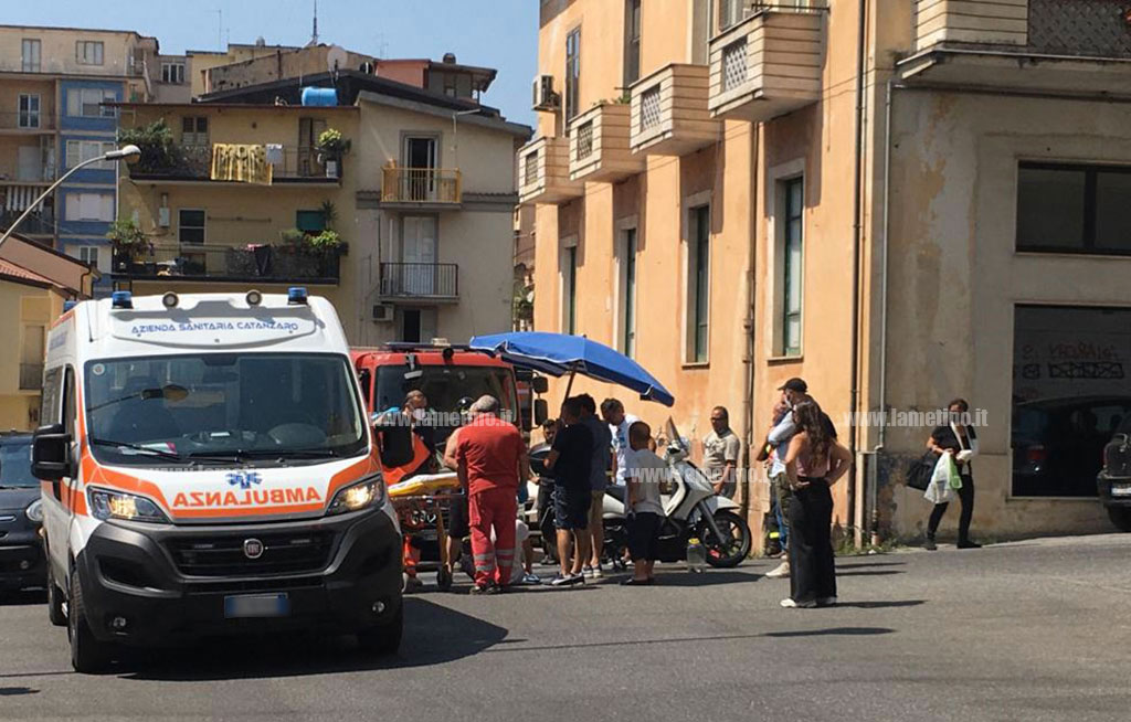 Lamezia, incidente in via Montelungo: un ferito