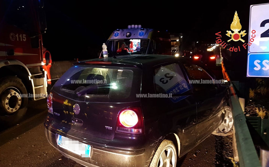 Incidente su SS 280 direzione Lamezia, un ferito