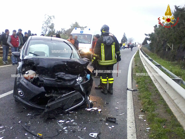 Lamezia: Incidente su Statale 18, quattro feriti