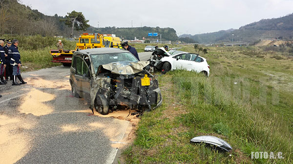 Lamezia: Incidente sulla complanare vicino SS 280, tre auto coinvolte