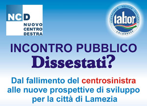 Lamezia: Ncd e Labor organizzano incontro pubblico al teatro Umberto