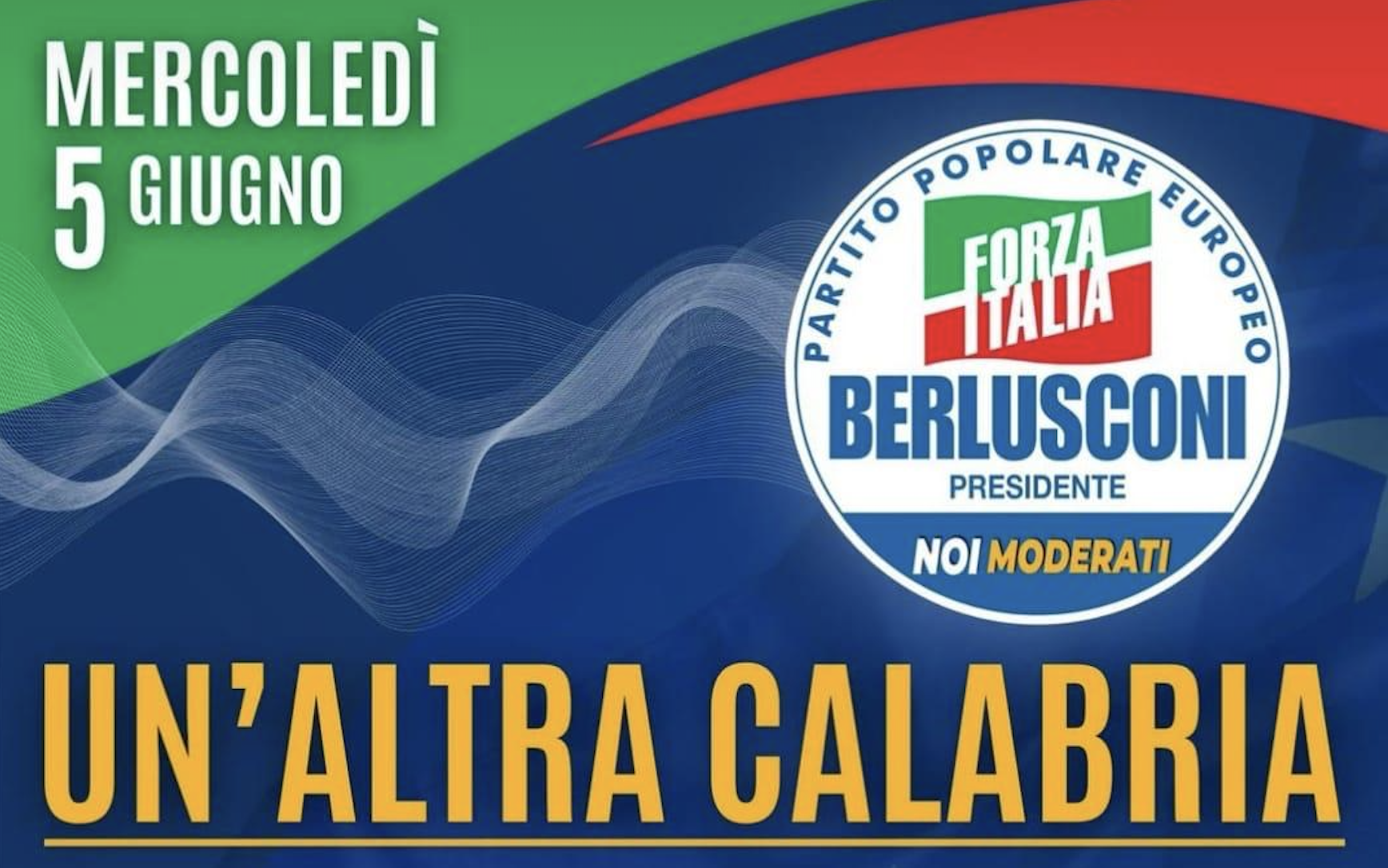 Lamezia, incontro pubblico Forza Italia "Un’altra Calabria... L’Europa che vorremmo" il 5 giugno