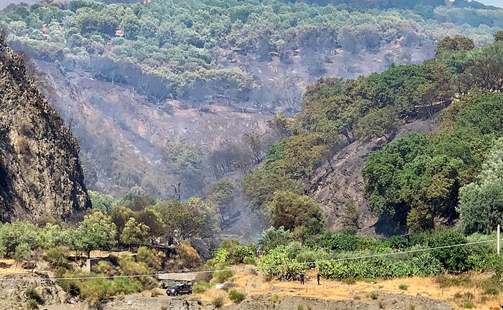 Vasto incendio sull'Aspromonte nel comune di San Lorenzo, due vittime 