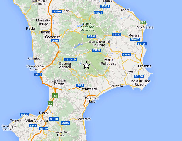 Terremoto: Ingv, due scosse nella provincia di Catanzaro