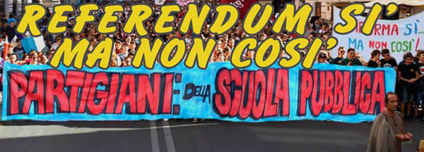 Insegnanti Calabresi: referendum sì, ma non in questo modo