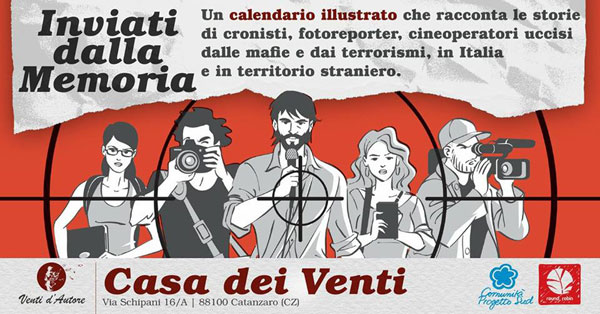 Presentazione calendario illustrato “Inviati dalla Memoria”, ricavato devoluto a Comunità Progetto Sud