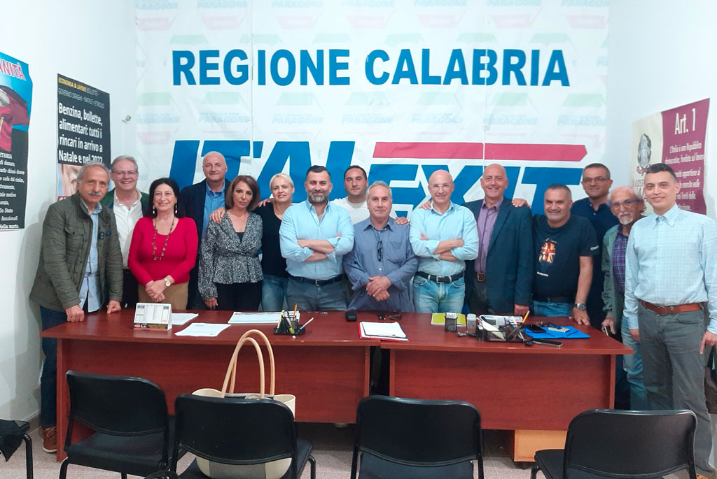 Costituito il coordinamento provinciale di Catanzaro di "Italexit con Paragone"