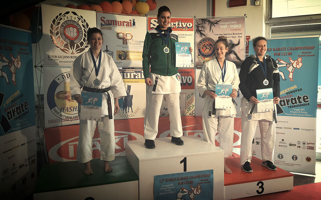 Karate, doppio oro per Martina Di Cello al campionato del mondo Per Club