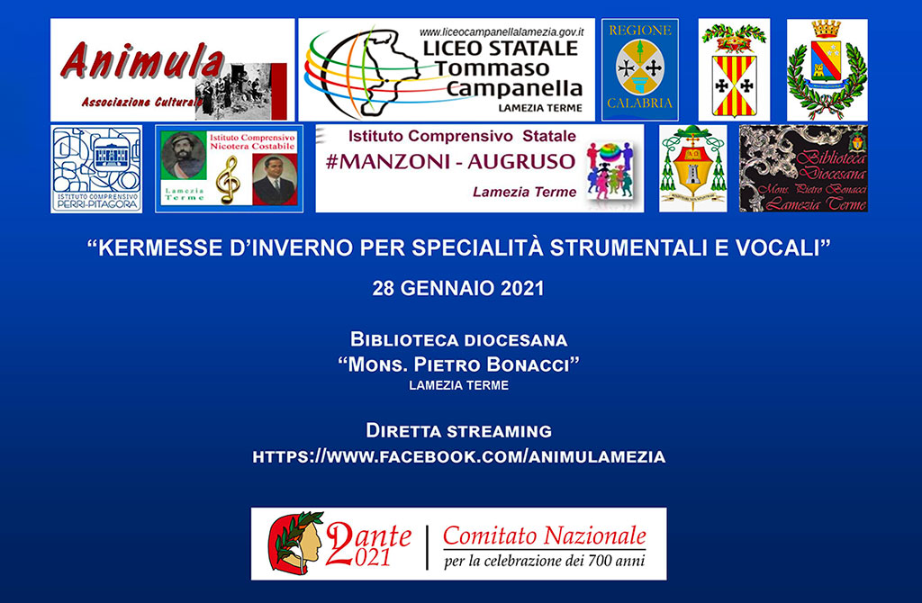 Lamezia, Terza “Kermesse d’inverno per specialità strumentali e vocali” on-line il 28 gennaio