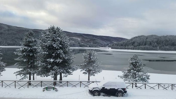 Gelo in Sila, -20 e laghi interamente ghiacciati 