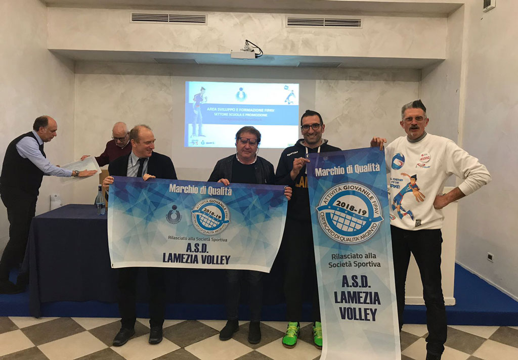 Asd Lamezia Volley riceve "marchio di qualità argento" dalla Fipav