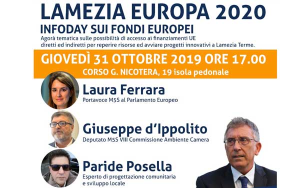Lamezia, agorà tematico del M5s su fondi europei