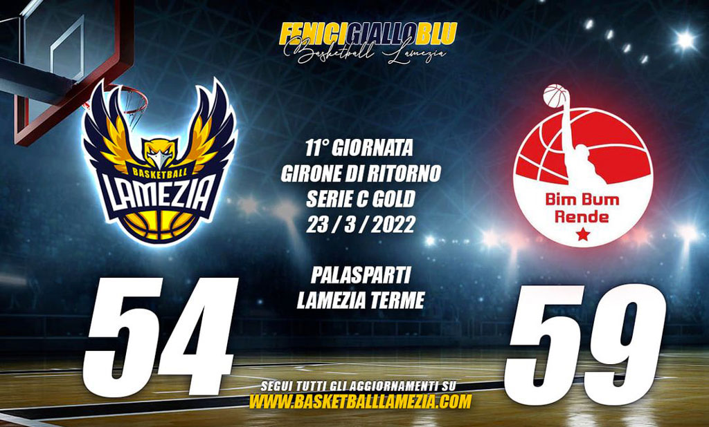 Si spezza la striscia positiva del Basketball Lamezia, perde derby calabrese contro Bim Bum Basket Rende