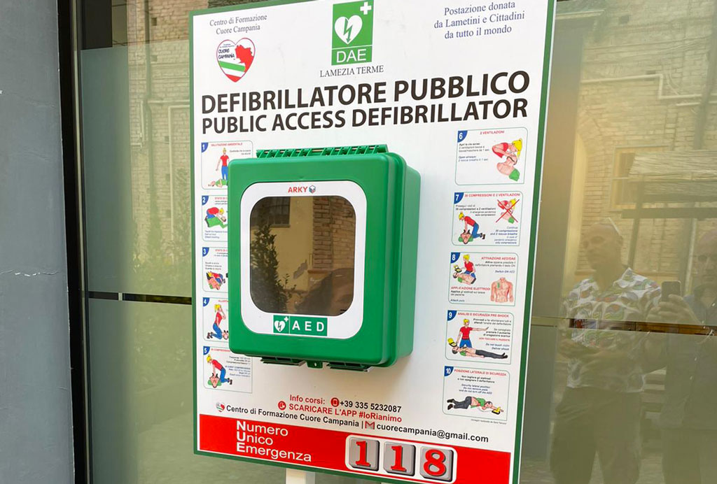 Lamezia, da fine mese due nuove postazioni PAD con defibrillatori semiautomatici in città