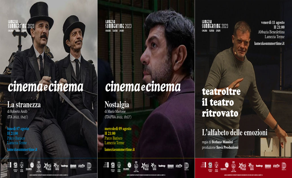 Lamezia Summertime 2023, dalle pellicole d’autore di Andò e Martone al teatro delle emozioni con Massini