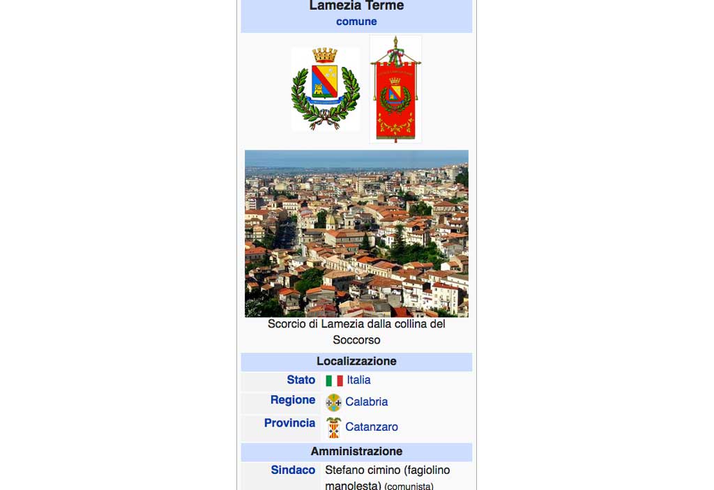 Lamezia, burla su Wikipedia: alla voce sindaco spunta un nome "inedito"