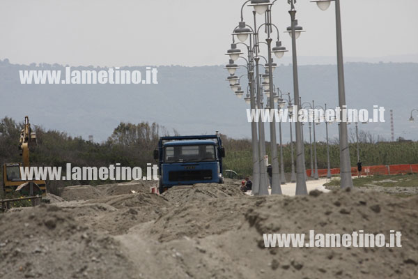 Lamezia: Procedono i lavori del lungomare in località Marinella