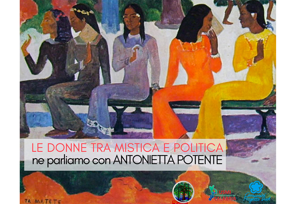  Lamezia: donne tra mistica e politica, incontro con Antonietta Potente il 9 marzo